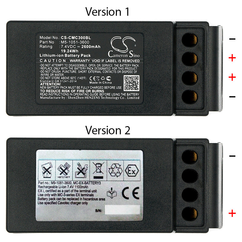 Cavotec M910513600 EX MC3 MC3000 2600mAh Replacement Battery BatteryClerkcom Remote Control