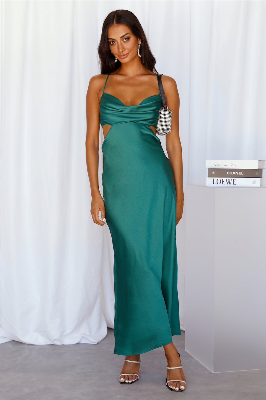 Purely Formed Maxi Dress Green