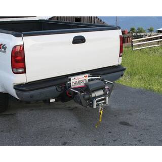 Champion Power Equipment 10000 lbs. TruckJeep Winch Kit with Speed Mount Hitch Adapter 11006