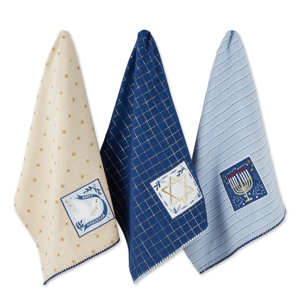 DII Asst Hanukkah Dishtowel (Set Of 3)