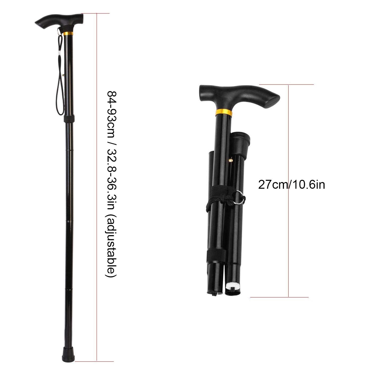 🔥Give First 100 Customers A Spare Armrest As A Gift🔥 Aluminum Alloy Telescopic Folding Cane