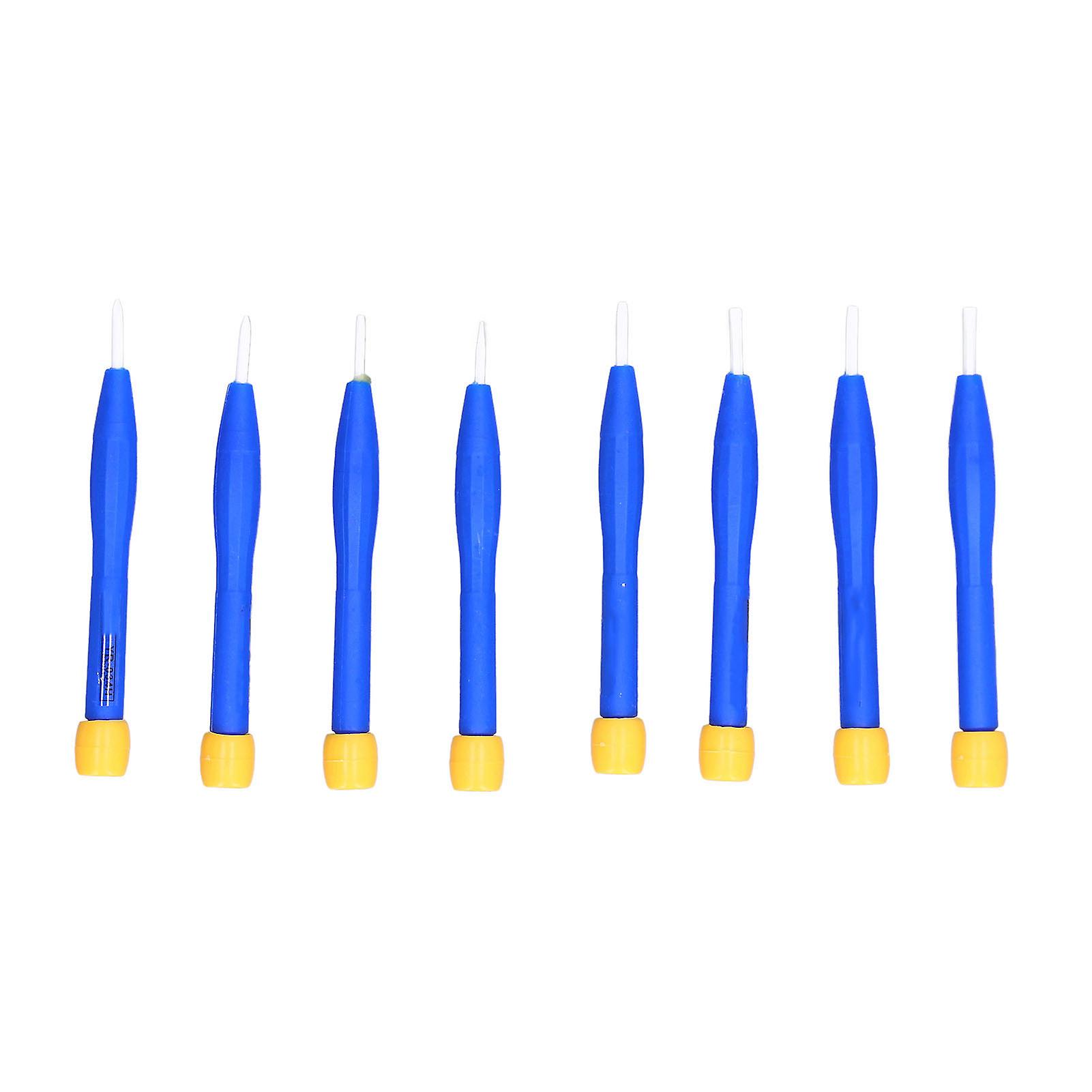 8pcs Screwdriver Set Zirconia Ceramic Insulated Handle Screwdrivers Slot And Cross Driver Bits