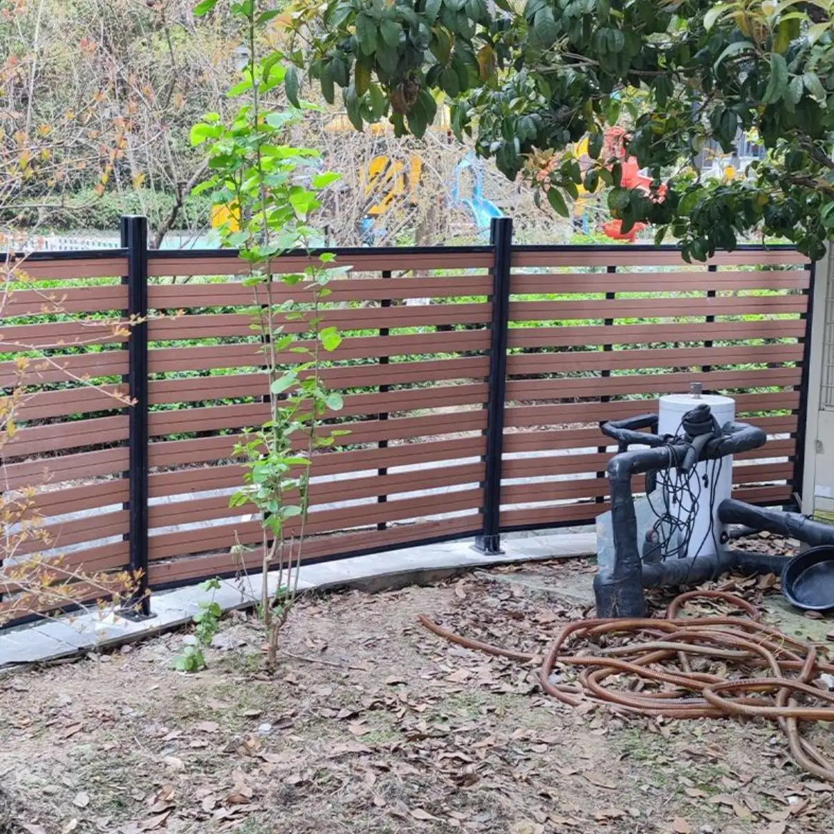 Low Price Supply Easy To Install Privacy Fence Good And Cheap Wpc Outdoor Garden Wpc Fence Wall Panel Outdoor