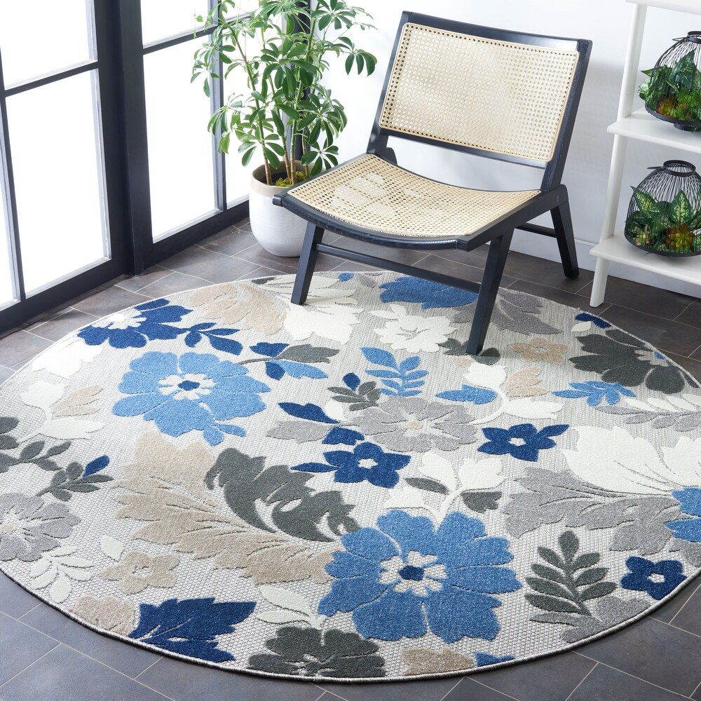SAFAVIEH Cabana Avia Indoor/ Outdoor Waterproof Patio Floral Rug
