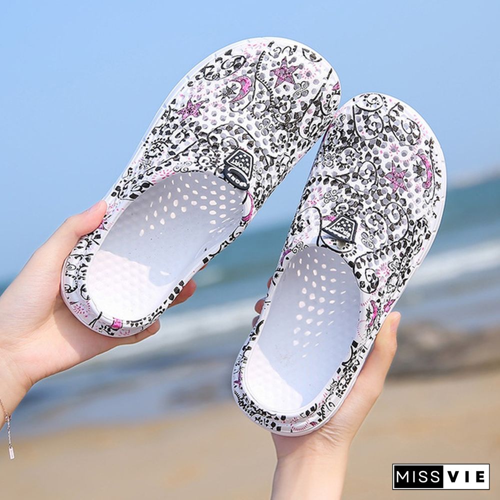 16 Colors Women Fashion Slippers Hollow-Out Outdoor Slippers Comfortable Beach Shoes Indoor Soft Slippers