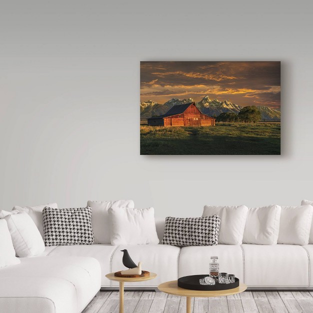 X 24 quot Moulton Barn Sunrise By Galloimages Online Trademark Fine Art