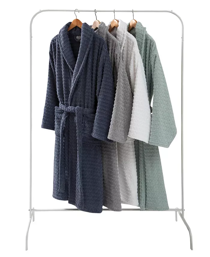 OZAN PREMIUM HOME Azure Unisex Collection Terry Cloth Bathrobe