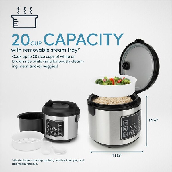 20-Cup Programmable Rice and Grain Cooker and Multi-Cooker