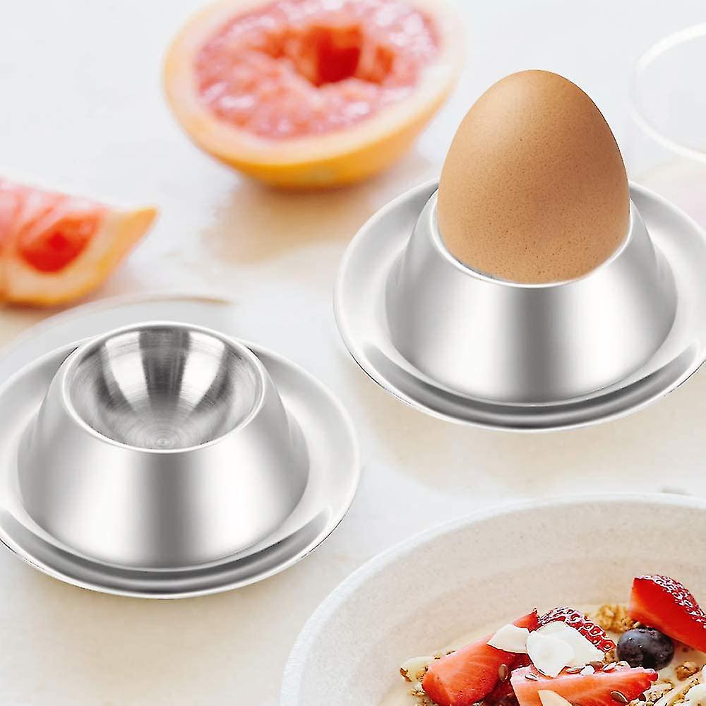 Egg Cup Holder ，stainless Steel Egg Cups Plates Holder For Hard Soft Boiled Egg，kitchen Display