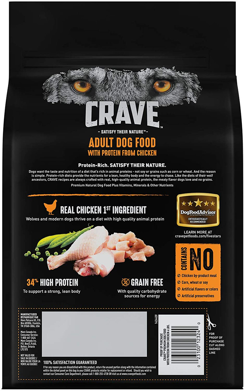 Crave with Protein from Chicken Dry Dog Food