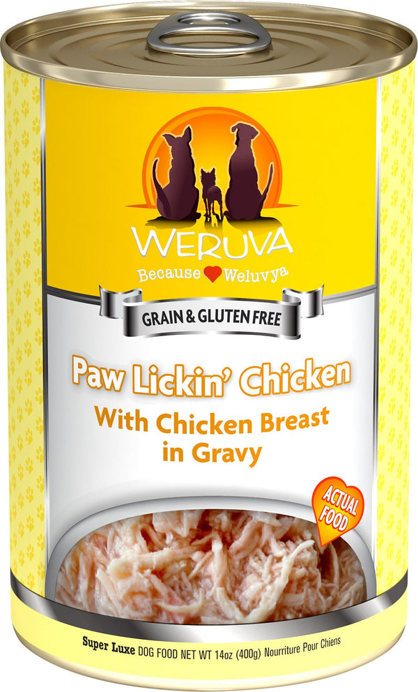 Weruva Paw Lickin Chicken with Chicken Breast in Gravy Canned Dog Food