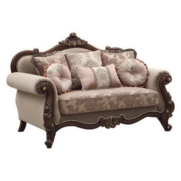 Acme 50691 Mehadi Loveseat w/6 Pillows  Fabric   W...