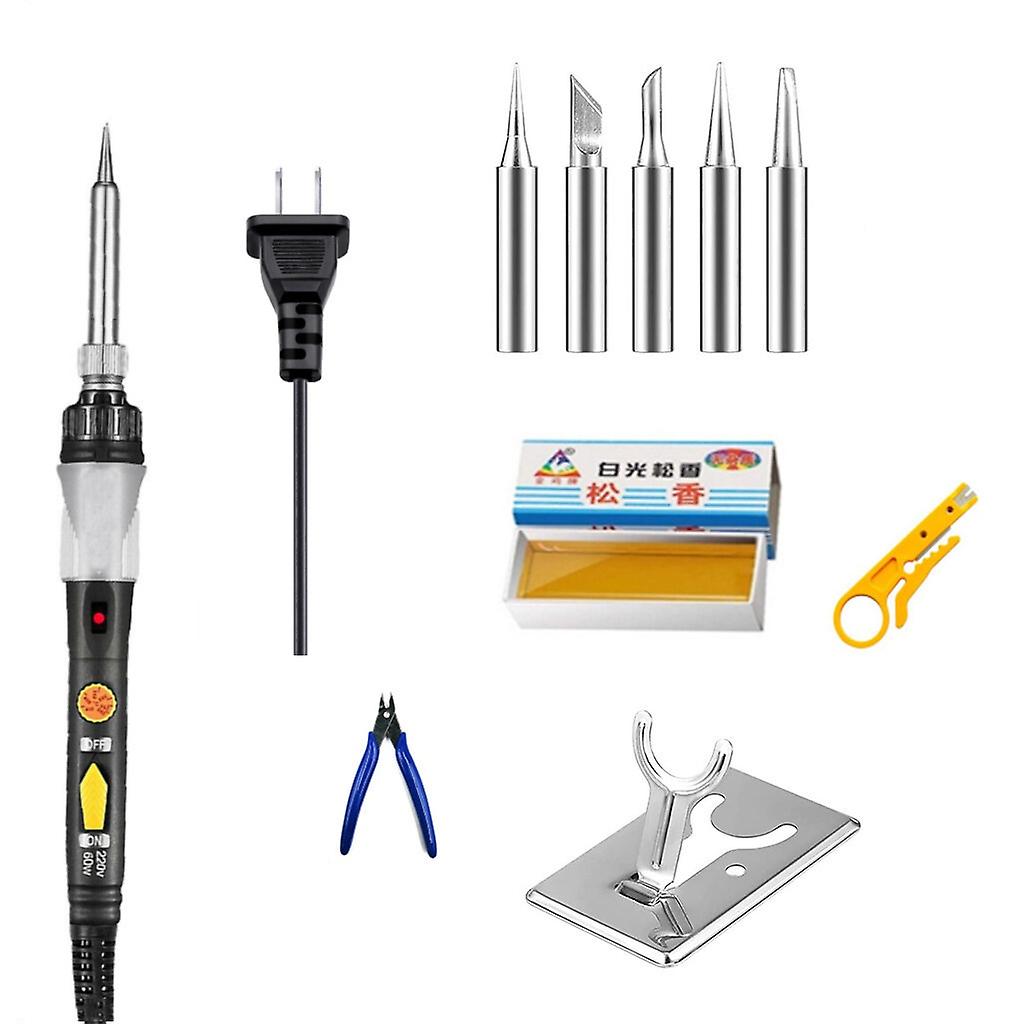 Soldering Iron Kit Adjustable Temperature 200-450c Solder Sucker Wire