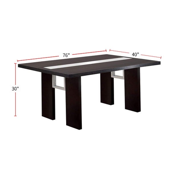 Wooden Dining Table in Black Finish