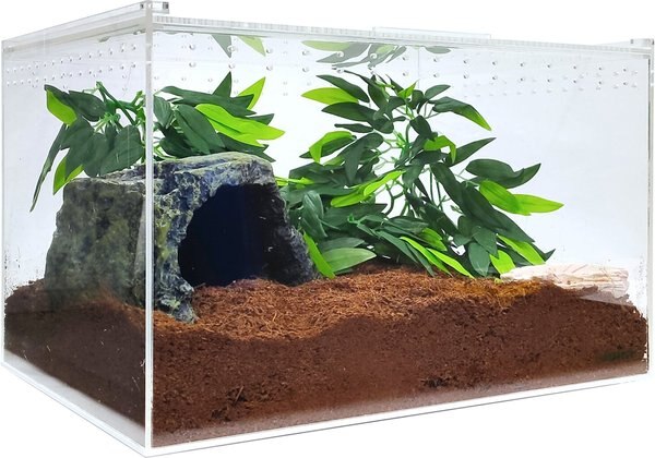 HerpCult Acrylic Clear-Top Reptile Habitat， 8.3-gal