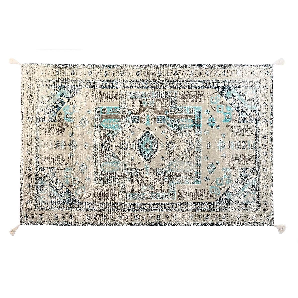 Carpet DKD Home Decor Aged finish Blue Cotton Arab (120 x 180 x 1 cm)