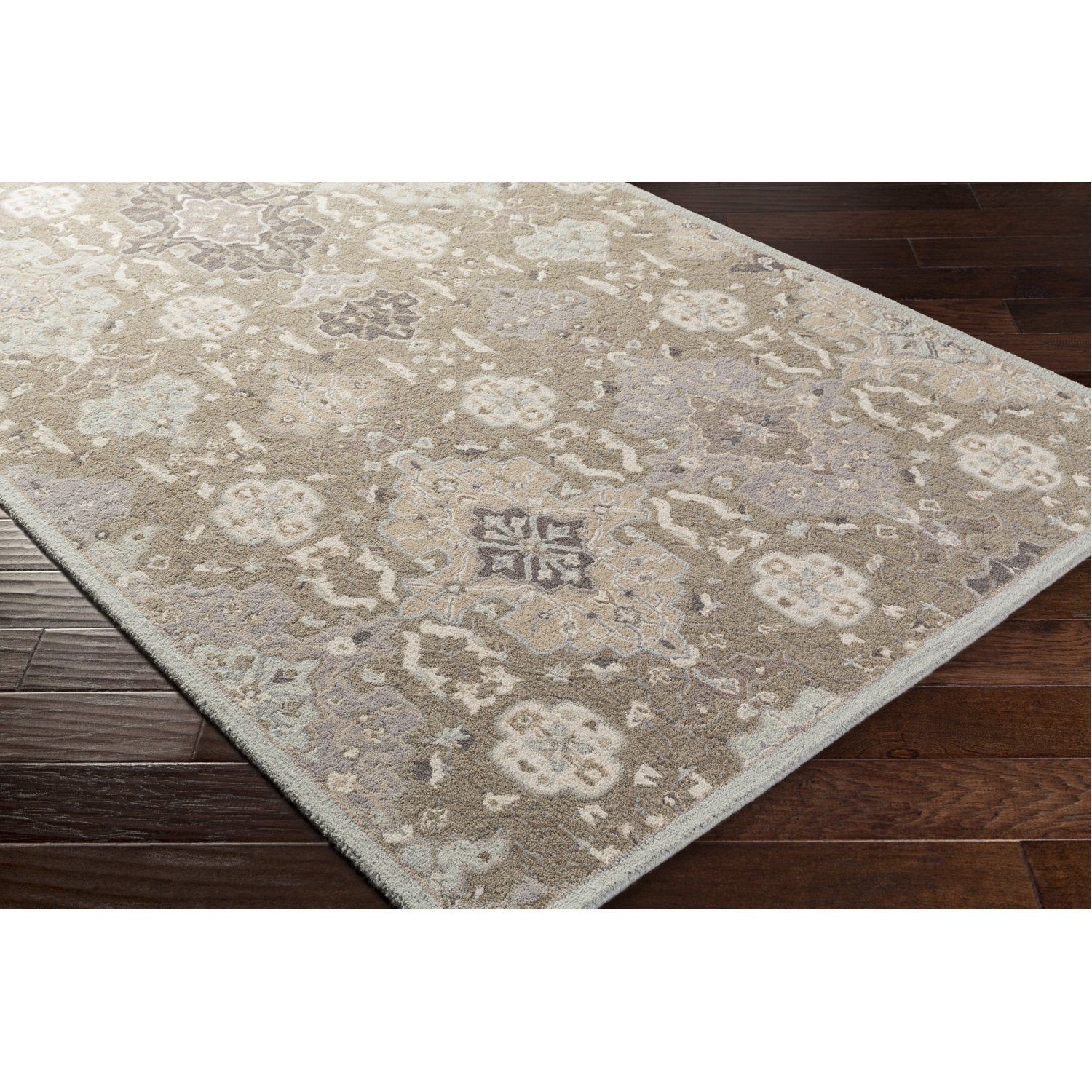 Castille Rug in Taupe & Ice Blue