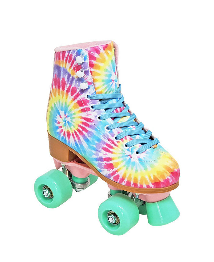 Cosmic Skates Girls Tie Dye 2 Piece Roller Skates Shoes Set