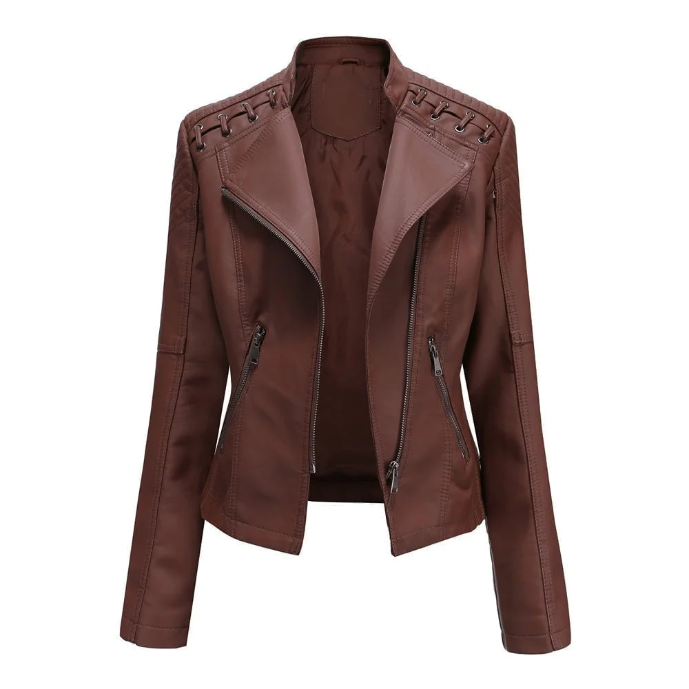 (🔥  Promotion 47% OFF) - Washed Leather Jacket