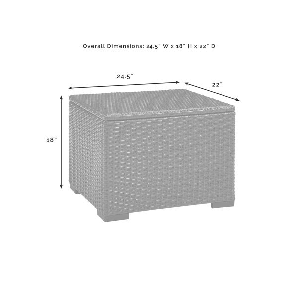 Biscayne Outdoor Wicker Coffee Table