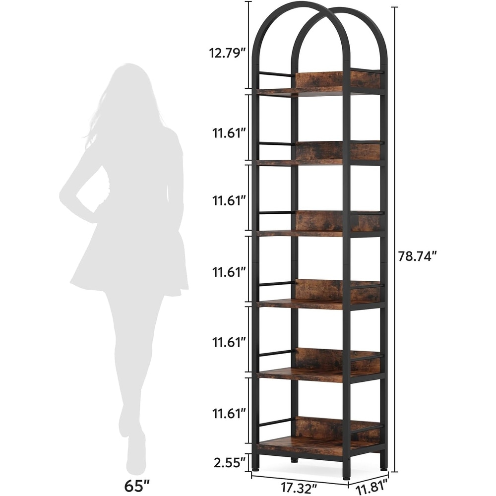 Tall Arched Bookcase  78.7\