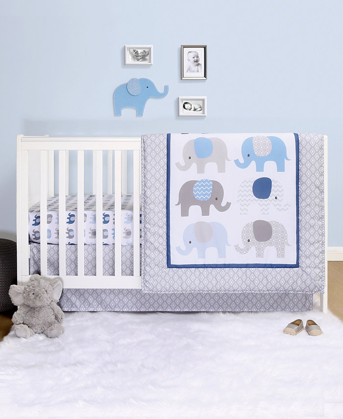 The Peanutshell PS by Elephant 3-Piece Crib Bedding Set