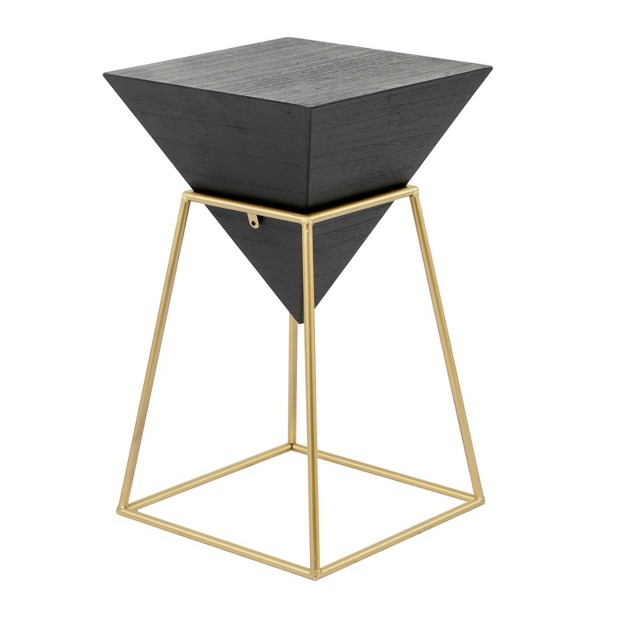 Modern Wood Accent Table Black Olivia amp May