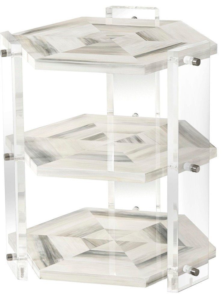 Theodore Alexander Biscayne Quadrilateral Tiers Side Table   Contemporary   Side Tables And End Tables   by Unlimited Furniture Group  Houzz