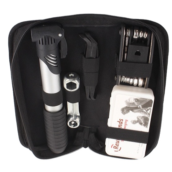 Professional 16 in 1 Bike Tool kit repair set Bicycle Tube Patch Repair Bag with Pump