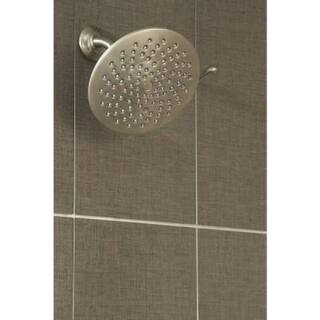 MOEN Velocity 2-Spray 8 in. Single Wall Mount Fixed Adjustable Spray Shower Head in Brushed Nickel S6320EPBN