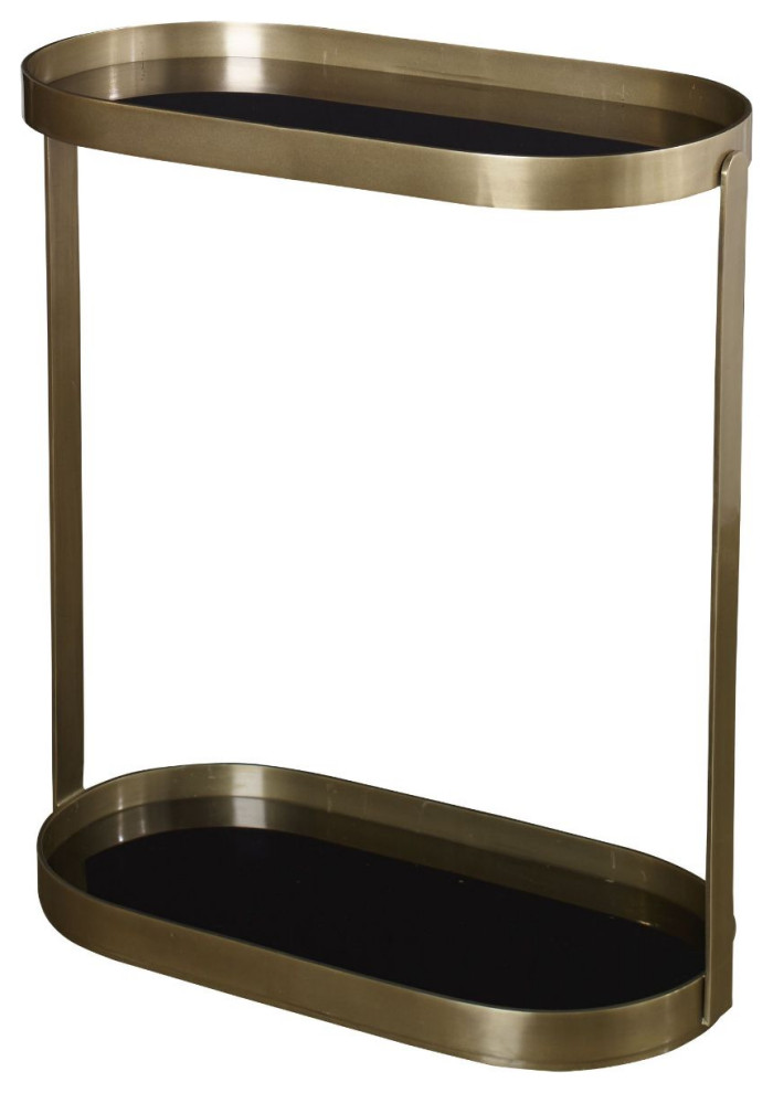 Uttermost Adia Antique Gold Accent Table   Contemporary   Side Tables And End Tables   by Hudson Home Decor  Houzz