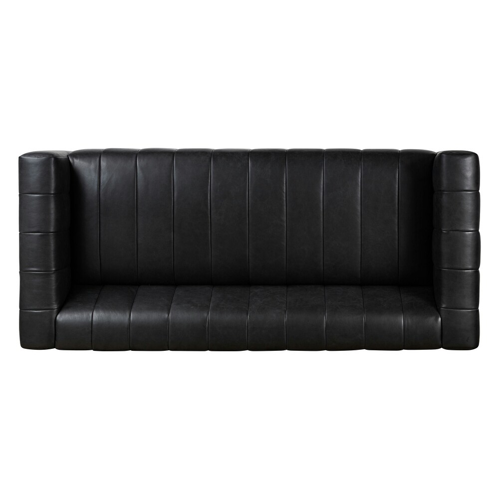 Poly and Bark Canale Sofa   Genuine Italian Leather