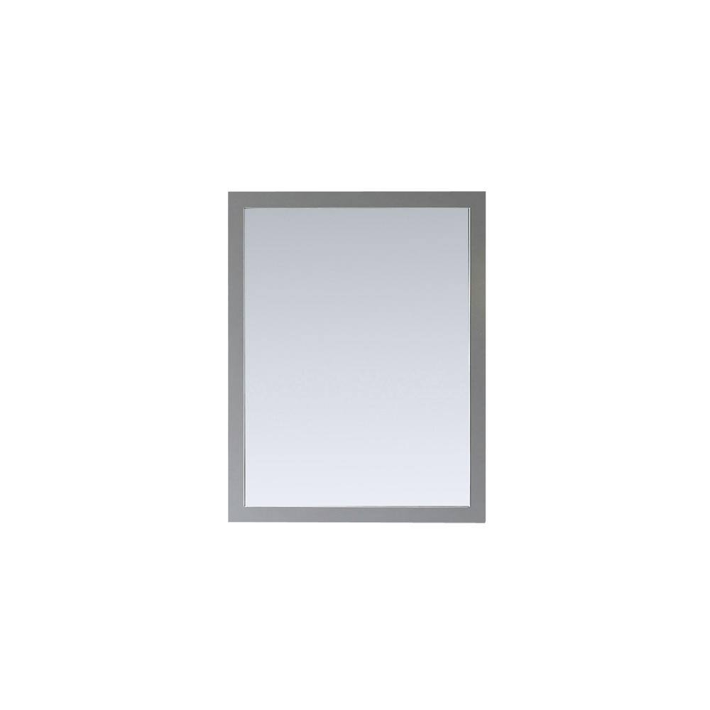 Home Decorators Collection Riverdale 28.00 in. W x 36.00 in. H Framed Rectangular Bathroom Vanity Mirror in Dove Grey Riverdale MR-G