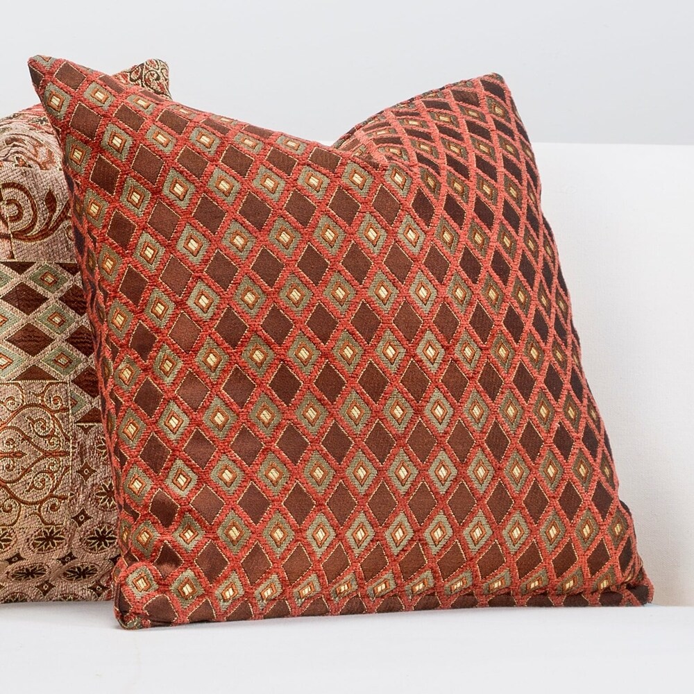 Siscovers Double Diamond Zippered Accent Pillow