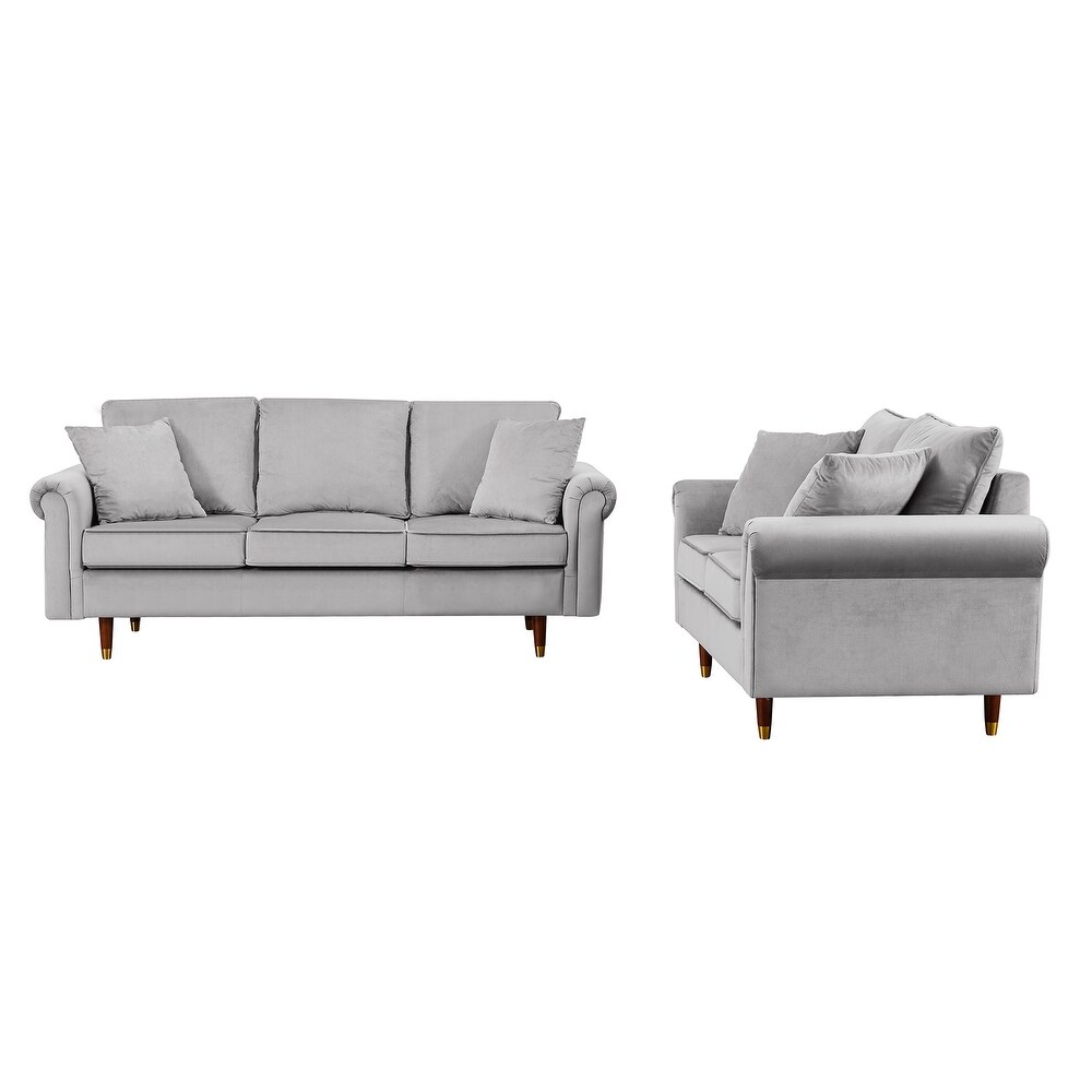 Modern Velvet Sofa Set for Living Room