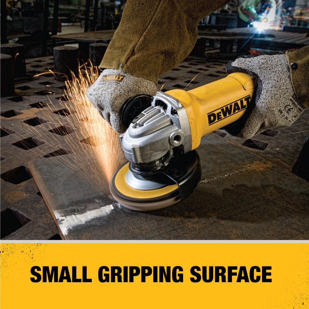 DEWALT 11 Amp Corded 4.5 in. Small Angle Grinder DWE402W