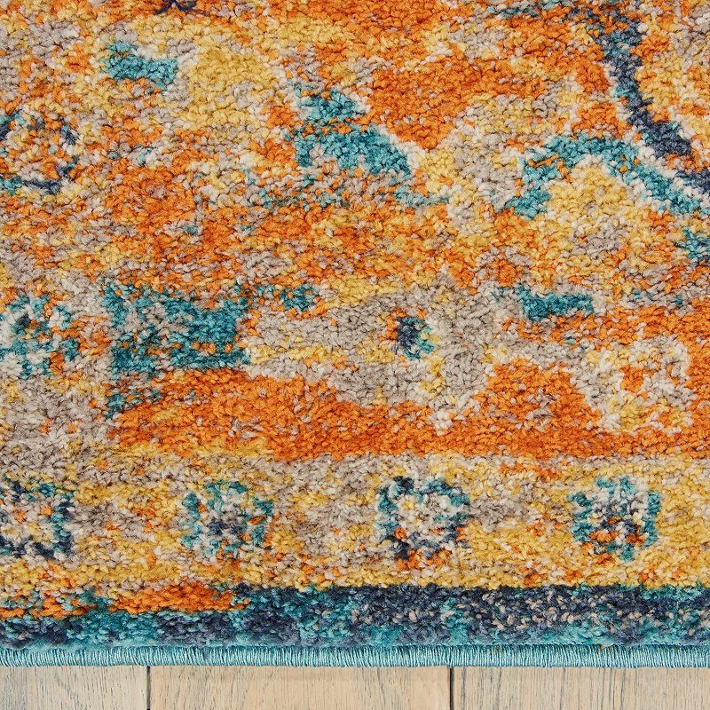 Nourison Passion Teal Sun Area Rug