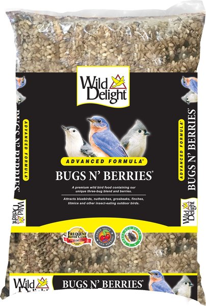 Wild Delight Bugs N' Berries Bird Food， 14-lb bag