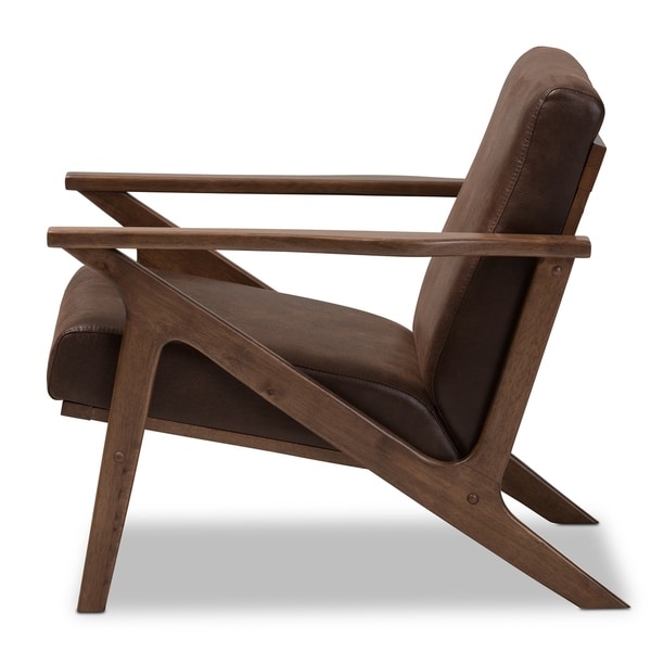 Baxton Studio Bianca Mid-century Lounge Chair