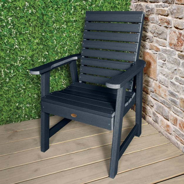 Weatherly Outdoor Dining Arm Chair Federal Blue Highwood