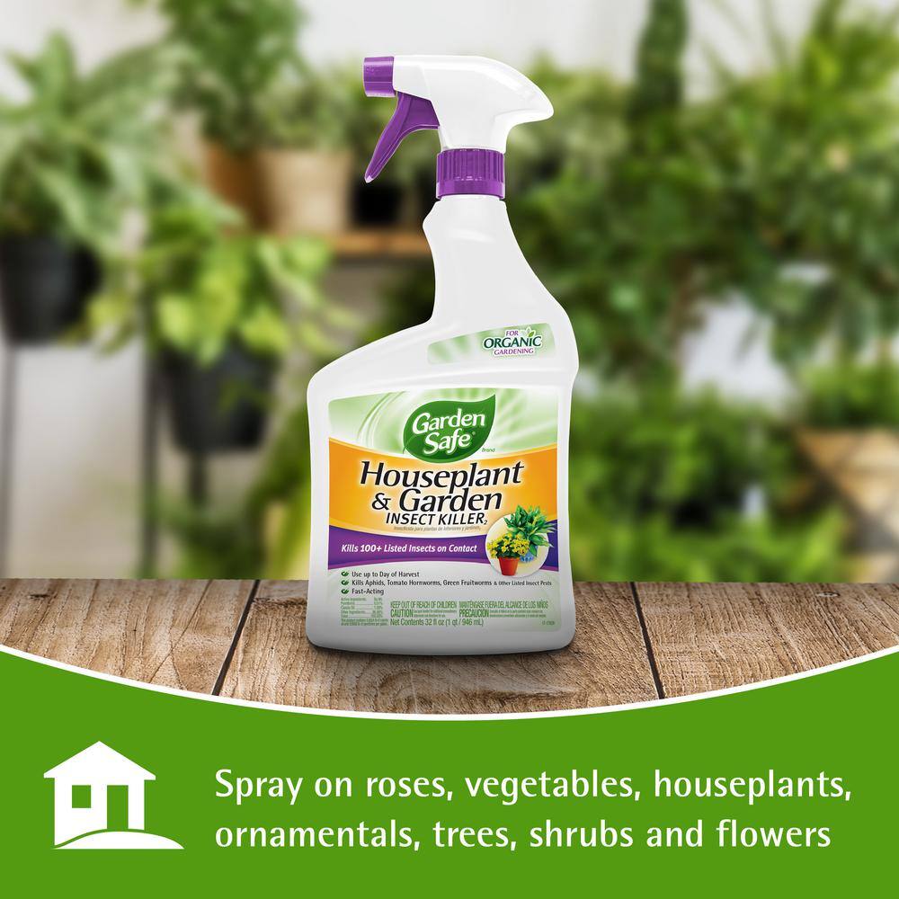 Garden Safe 32 oz. Houseplant and Garden Insect Killer Ready-to-Use HG-93214