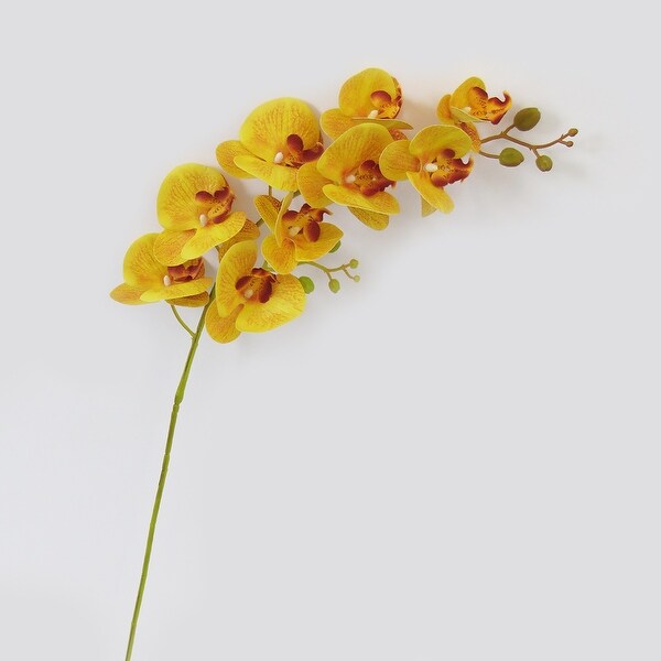 Set of 2 Natural Touch Artificial Phalaenopsis Orchid Flower Stem Tropical Spray 38.5in