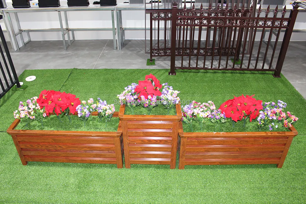 Aluminum Factory Directly Supply Outdoor modern flower aluminium alloy large planter pot box