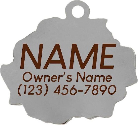 Two Tails Pet Company Rose Personalized Dog and Cat ID Tag