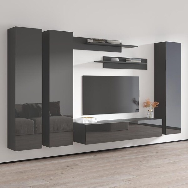 Fly C 30TV Wall Mounted Floating Modern Entertainment Center