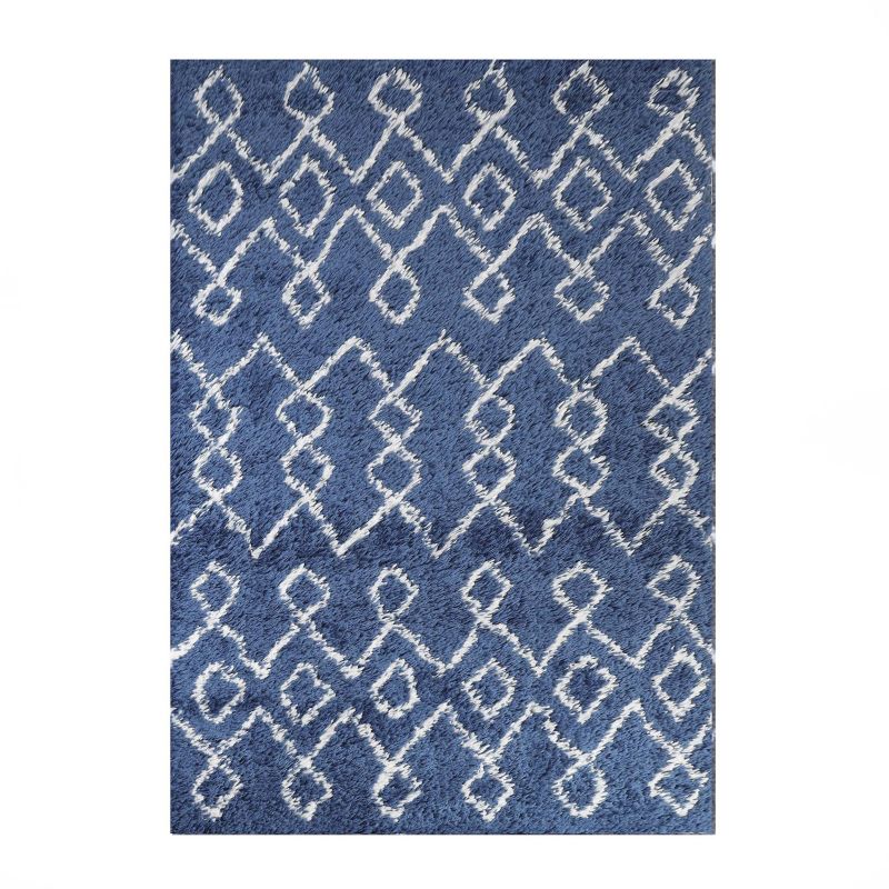 Superior Boho Geometric Shag Area Rug