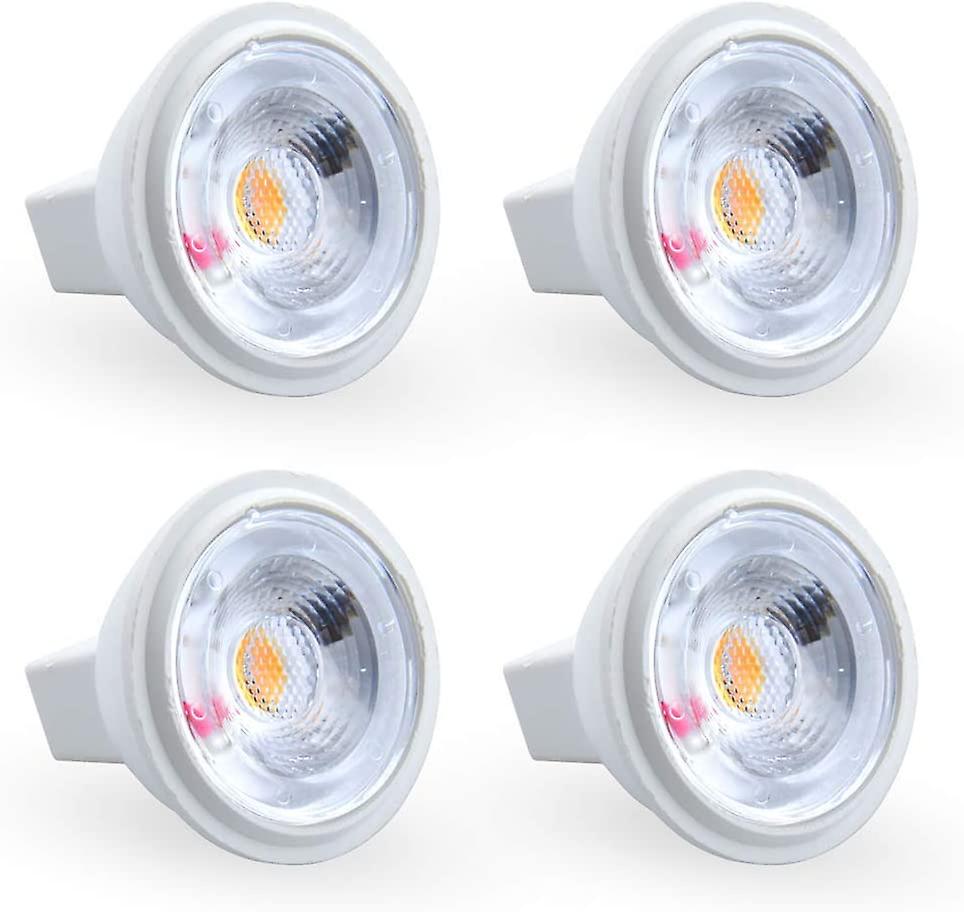 3w Mr11 Gu4 Led Light Bulb Cool White 6000k Ac/dc 12v Equivalent To 35w Halogen Bulb(4pc)[energy Class F]