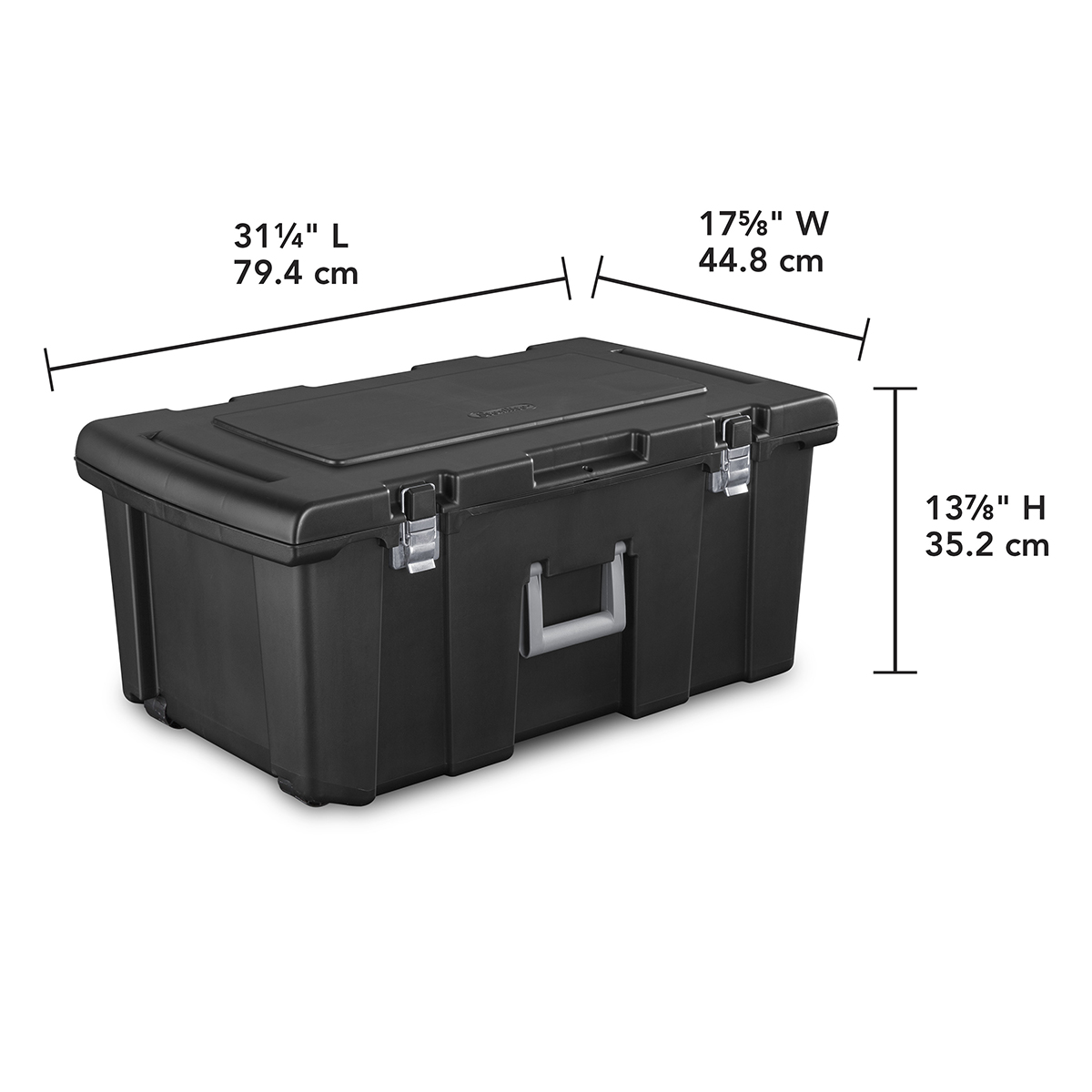 Sterilite Footlocker Plastic Trunk