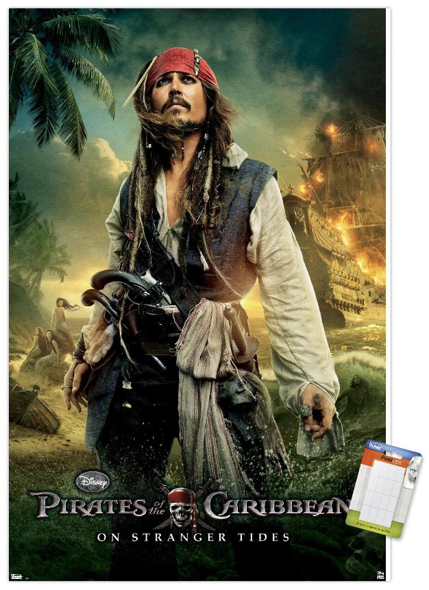 Trends International Disney Pirates Of The Caribbean On Stranger Tides One Sheet 2 Unframed Wall Poster Prints