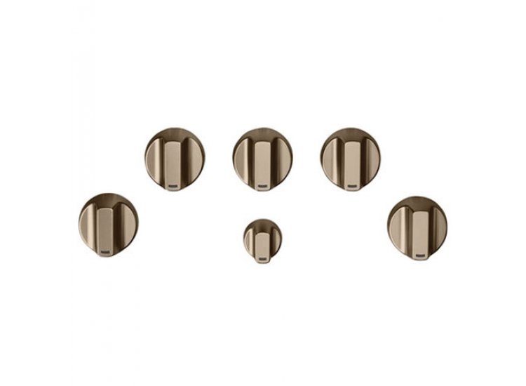 Cafe Brushed Bronze Gas Cooktop Knobs